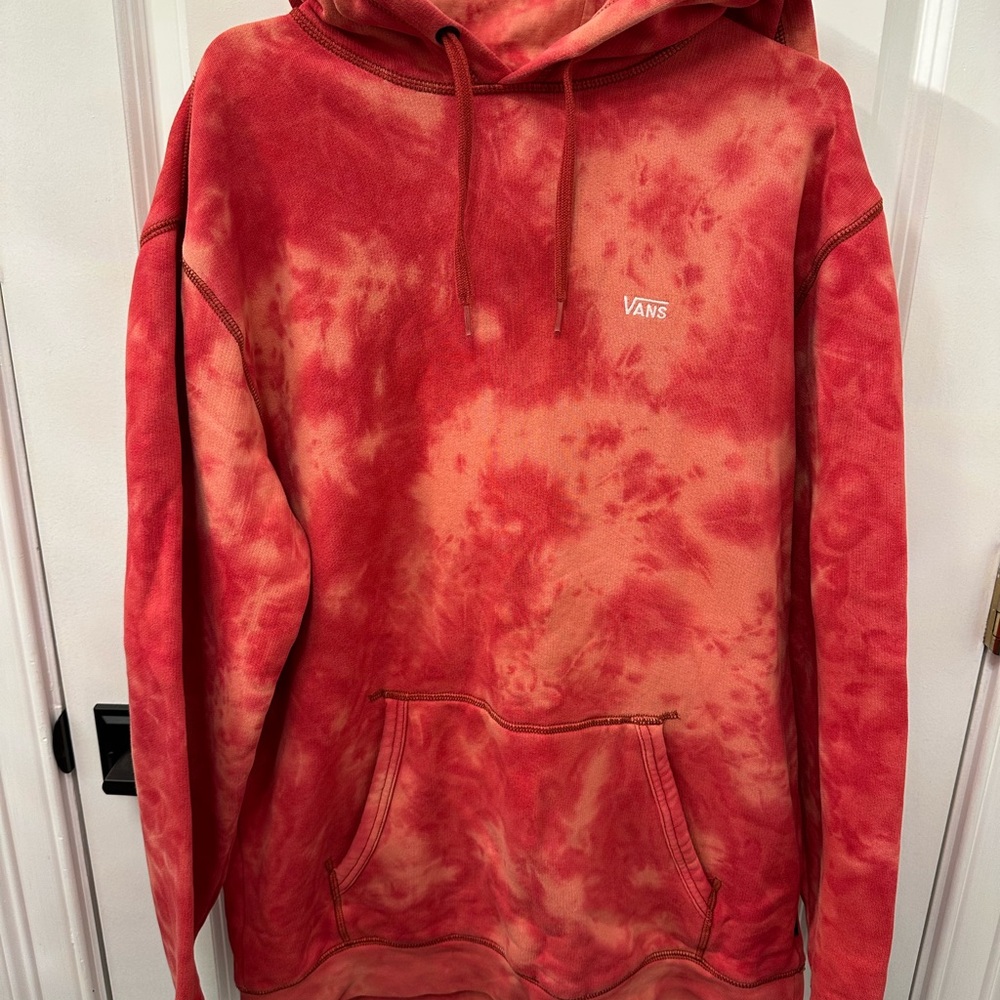 Vans Vibrant Red Tie-Dye Hoodie
